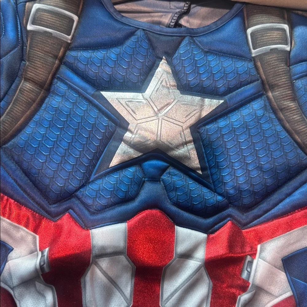 New Marvel Youth Captain America Halloween Costume Size Medium (8-10) - Picture 11 of 15